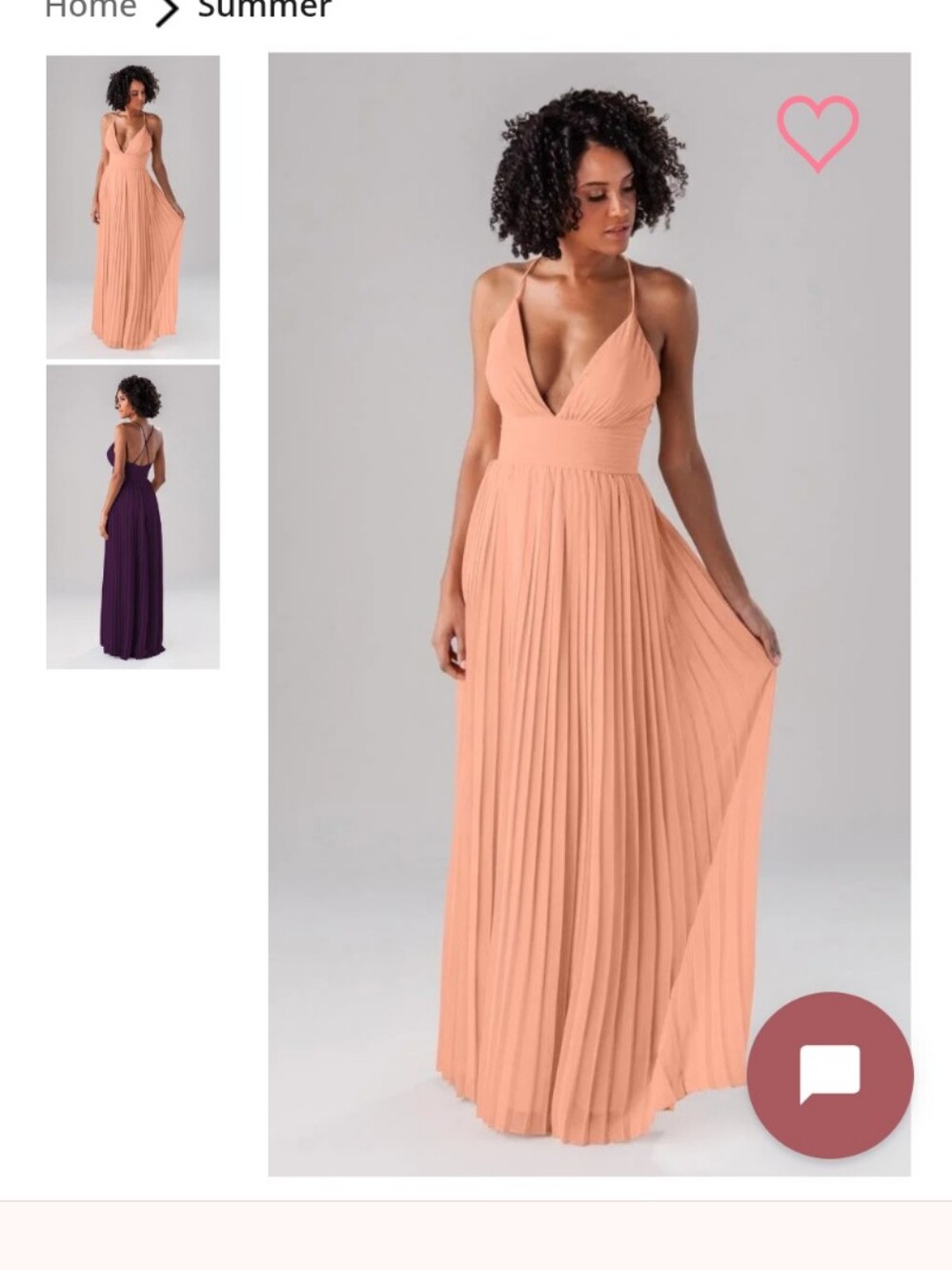 Love Culture Dusty Blush V-Neck Spaghetti Strap Maxi Dress